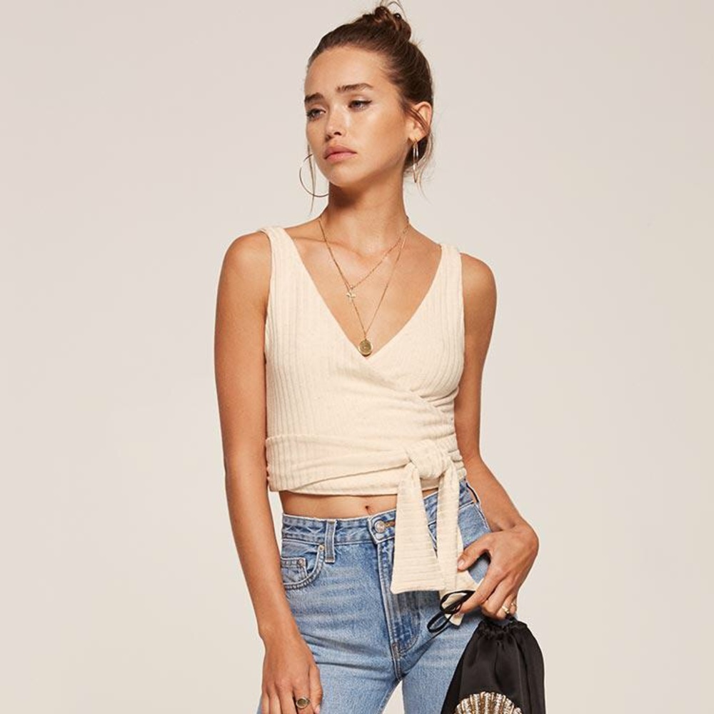 NWOT Reformation Ace wrap top